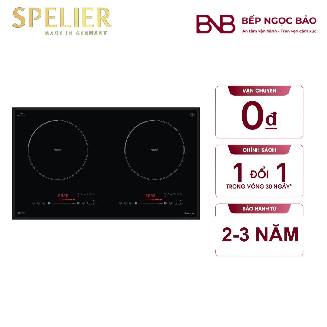 Bếp từ đôi Spelier STL 250C