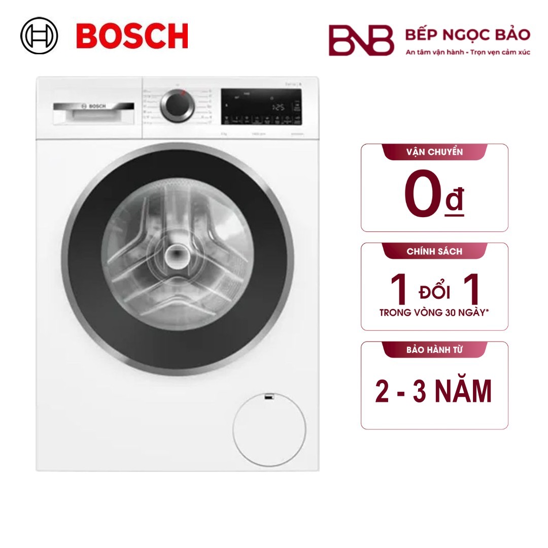 MÁY GIẶT CỬA TRƯỚC BOSCH WGG24400SG 9KG - SERIES 6