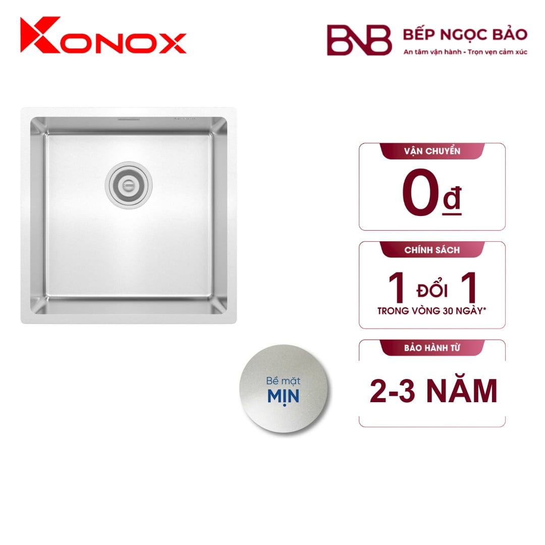 Chậu rửa Konox - 1 hố mini (400×400) BNB1707094