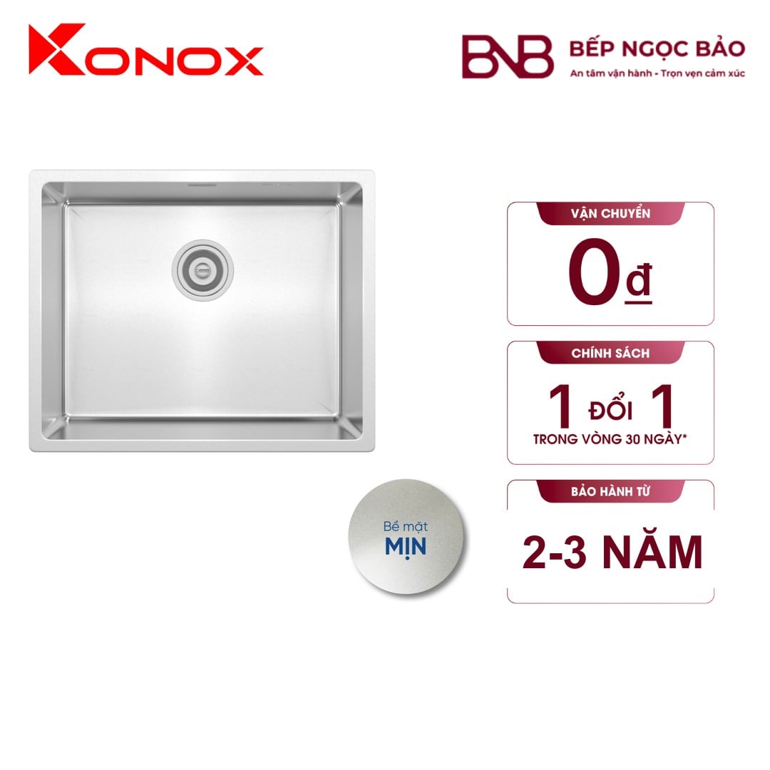 Chậu rửa Konox - 1 hố (500×400) BNB1707093