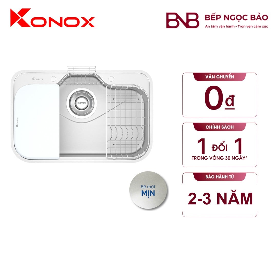 Chậu rửa Konox - 1 hố lớn (750×405) BNB1707087
