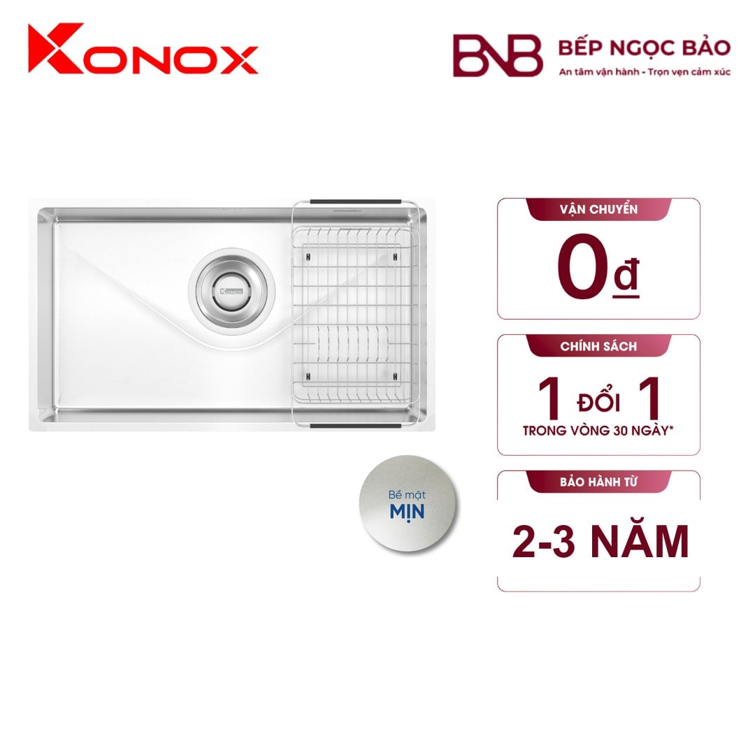 Chậu rửa Konox - 1 hố (760×420) BNB1707085