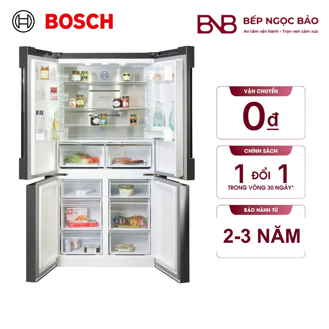 Tủ lạnh Side by side Bosch KFN96APEAG - Series 4 605L