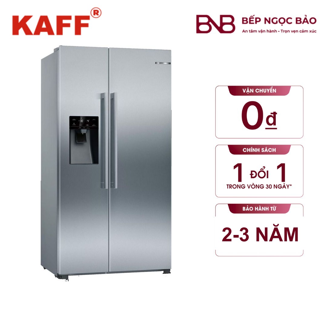 Tủ lạnh Kaff KF-SBS600BWT