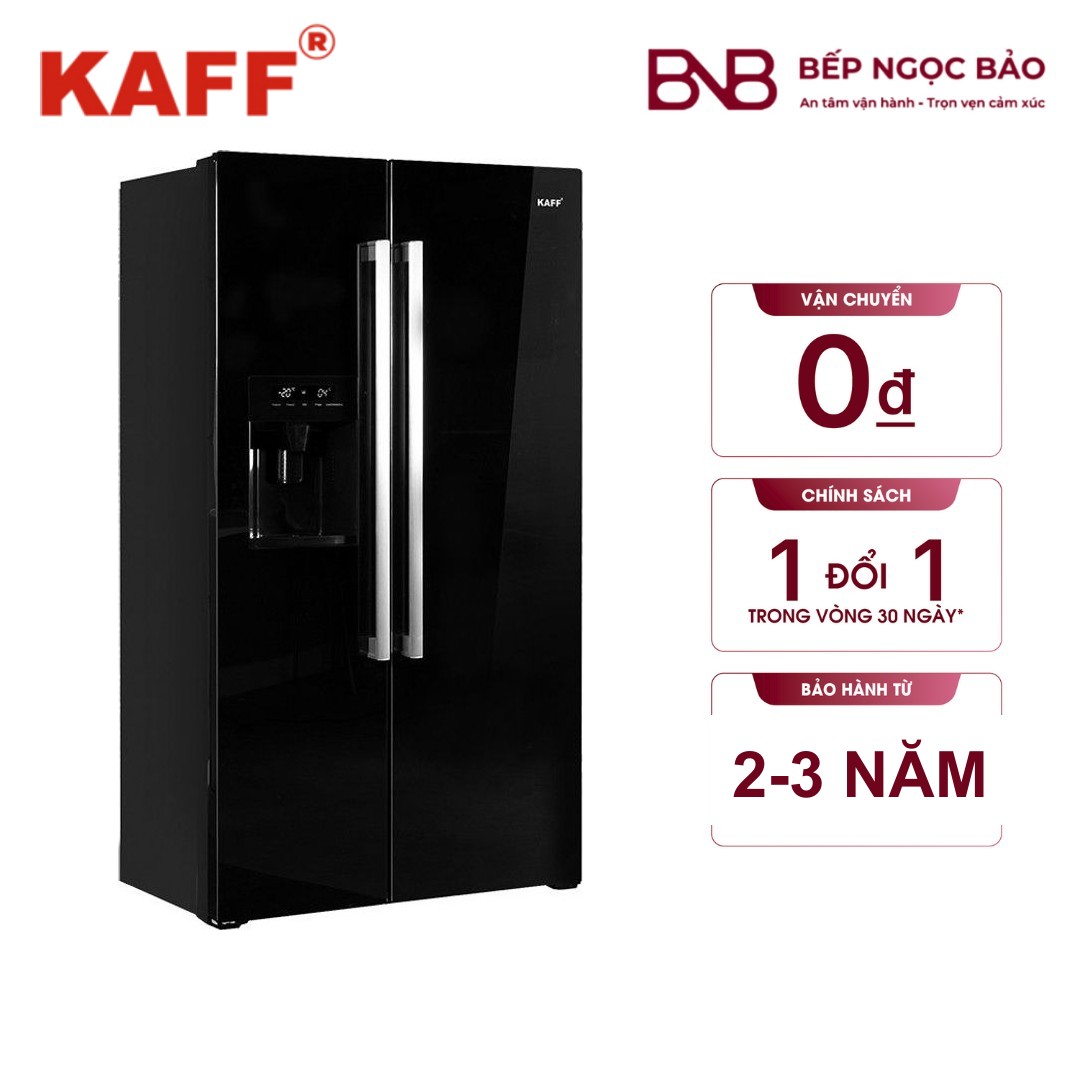 Tủ lạnh Kaff KF-SBS600GLASS