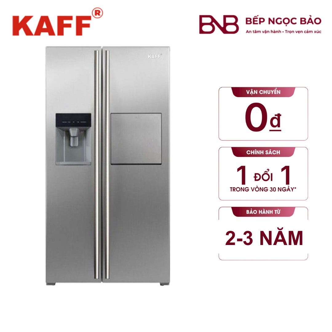 Tủ lạnh Kaff KF-BCD606MBR