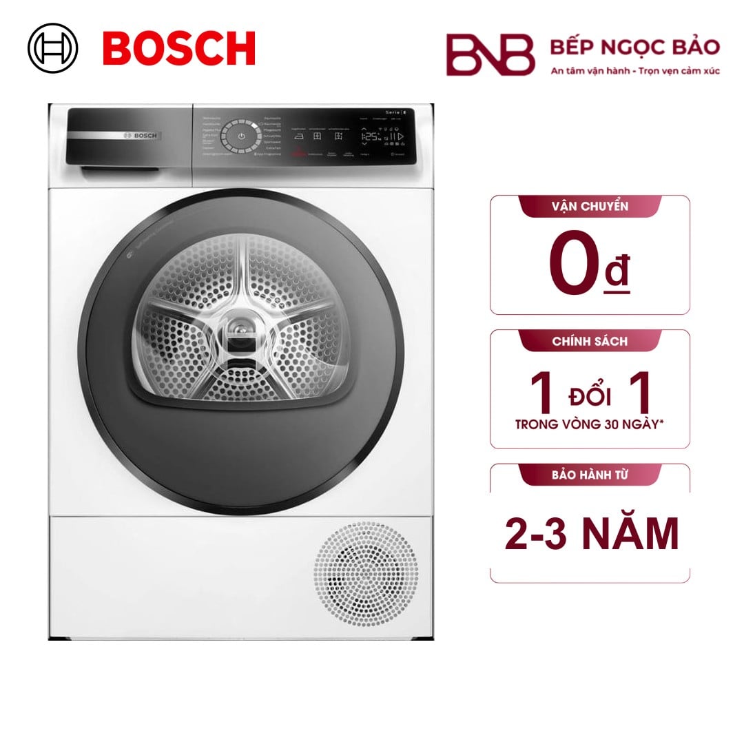 Máy sấy quần áo Bosch 9kg WQB245B40
