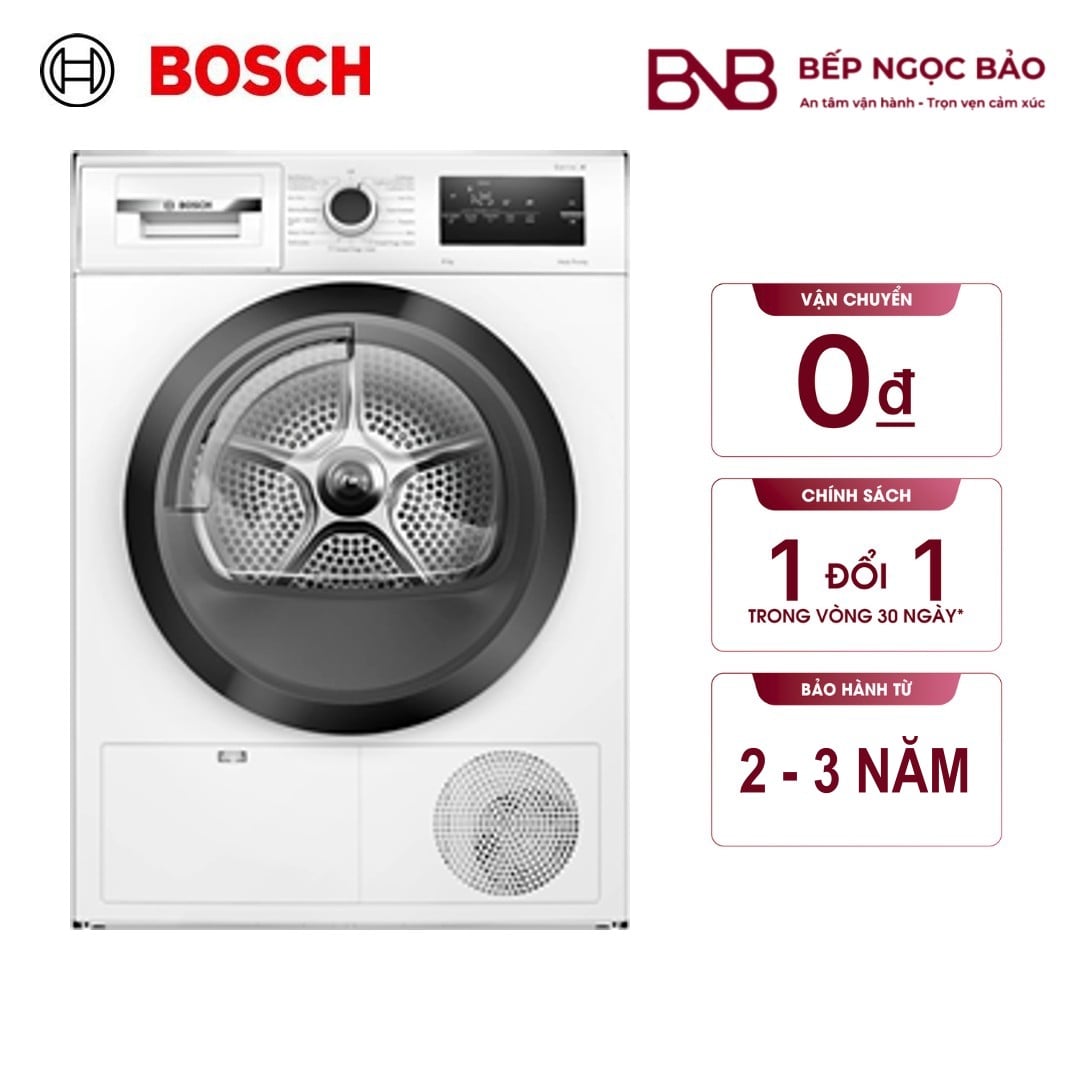 MÁY SẤY BƠM NHIỆT BOSCH 9KG - SERIES 6 BNB1710003
