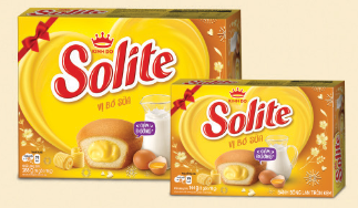  Bánh bông lan cuộc solite kem vị bơ sữa 