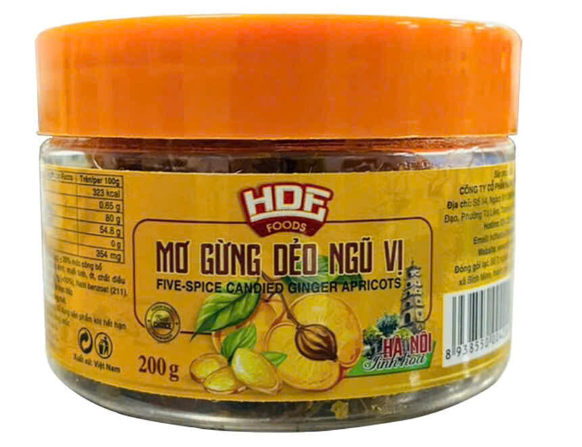  Mơ Gừng Dẻo Ngũ Vị 