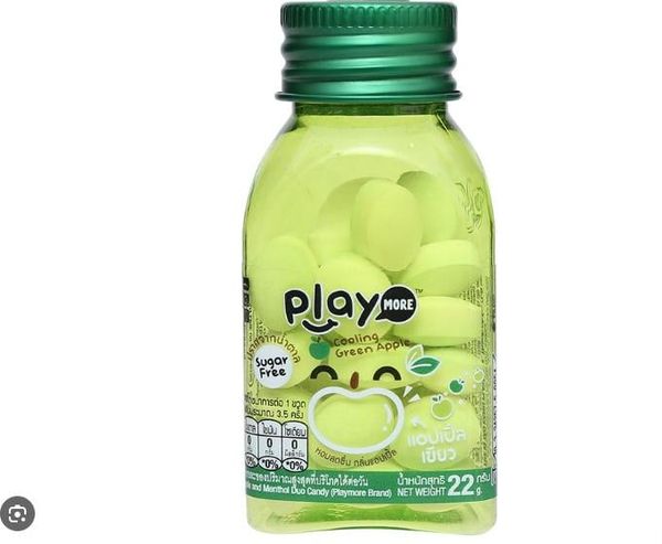  kẹo the vị táo xanh playmore 22g 