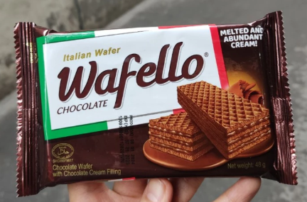  Bánh xốp Wafello vị socola 