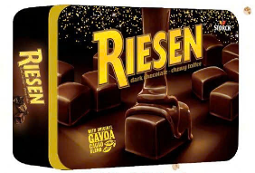  Kẹo Socola đen nhân mềm Riesen Chewy Toffee. 