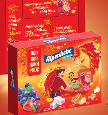  Alpenliebe 2Chew Kẹo Mềm Hương Hỗn Hợp 