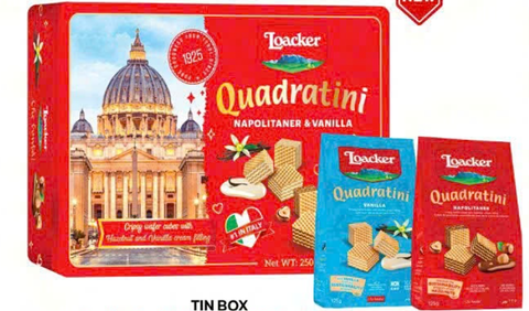  Bánh xốp Loacker Quadratini Gift Box 