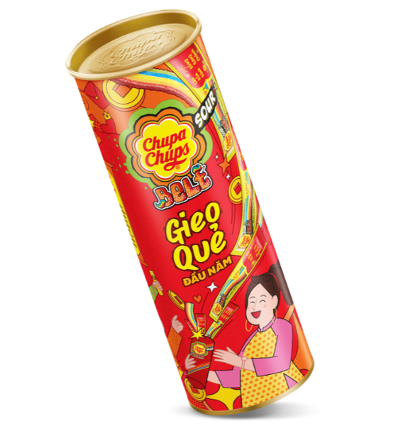  Kẹo dẻo hương trái cây hỗn hợp Chupa Chups Sourbelt 