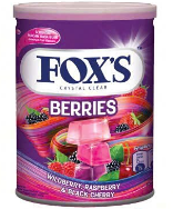  Kẹo cứng hương quả mọng hiệu Fox's Crystal Clear Berries. 