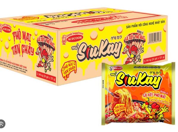  Thùng Mì Siukay Hương vị gà, pho mai 