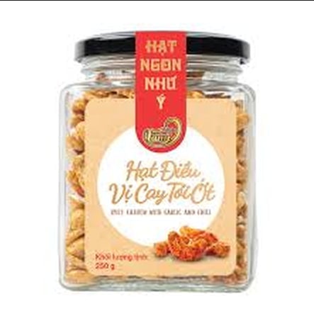  Hạt điều vị tỏi ớt 250g 