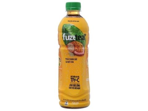  Trà chanh dây và hạt chia Fuze Tea 450ml. 