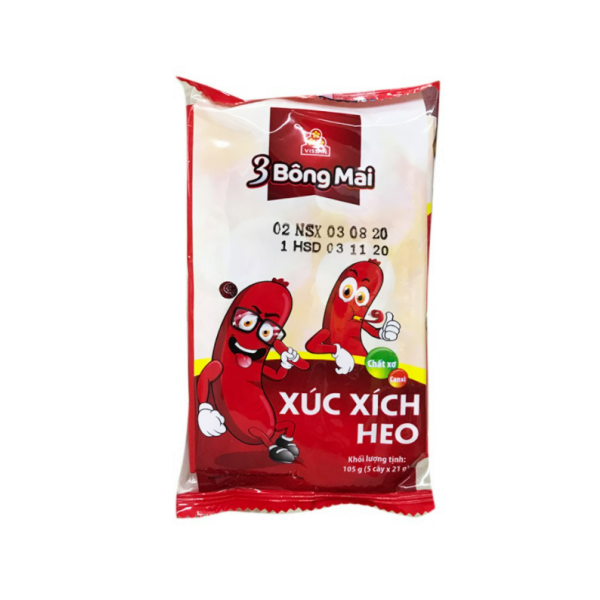  Xúc xích heo tiệt trùng 3 Bông Mai 