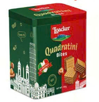  Bánh xốp Loacker Quadratini Bites 