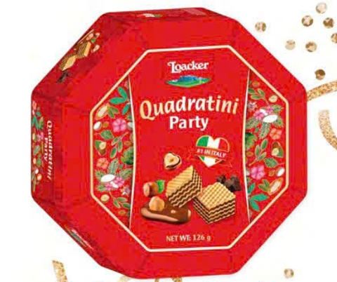  Hộp bánh xốp Loacker Quadratini Party 