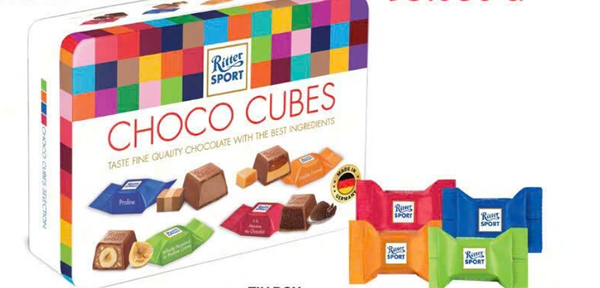  Socola viên hỗn hợp Choco Cubes Ritter Sport 