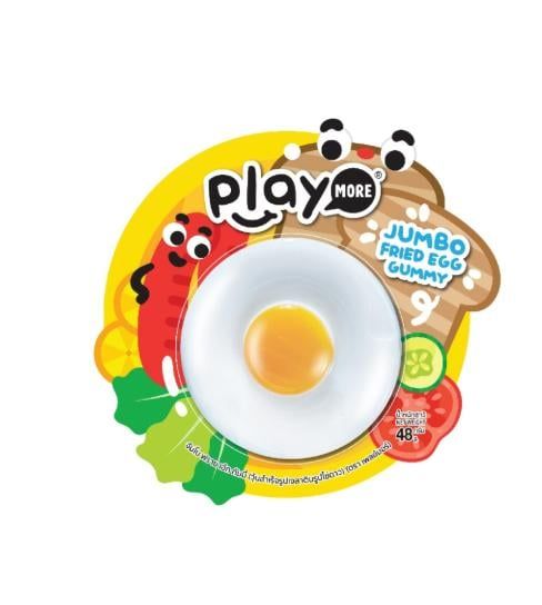  kẹo dẻo hình trứng chiên Jumbo Playmore 48g 
