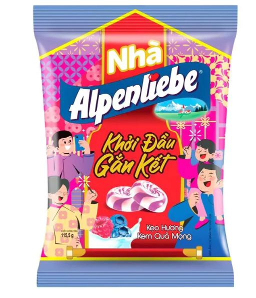  Kẹo Cứng Hương Kem Quả Mọng 