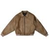  SWE EAZY LEATHER BOMBER - BROWN 