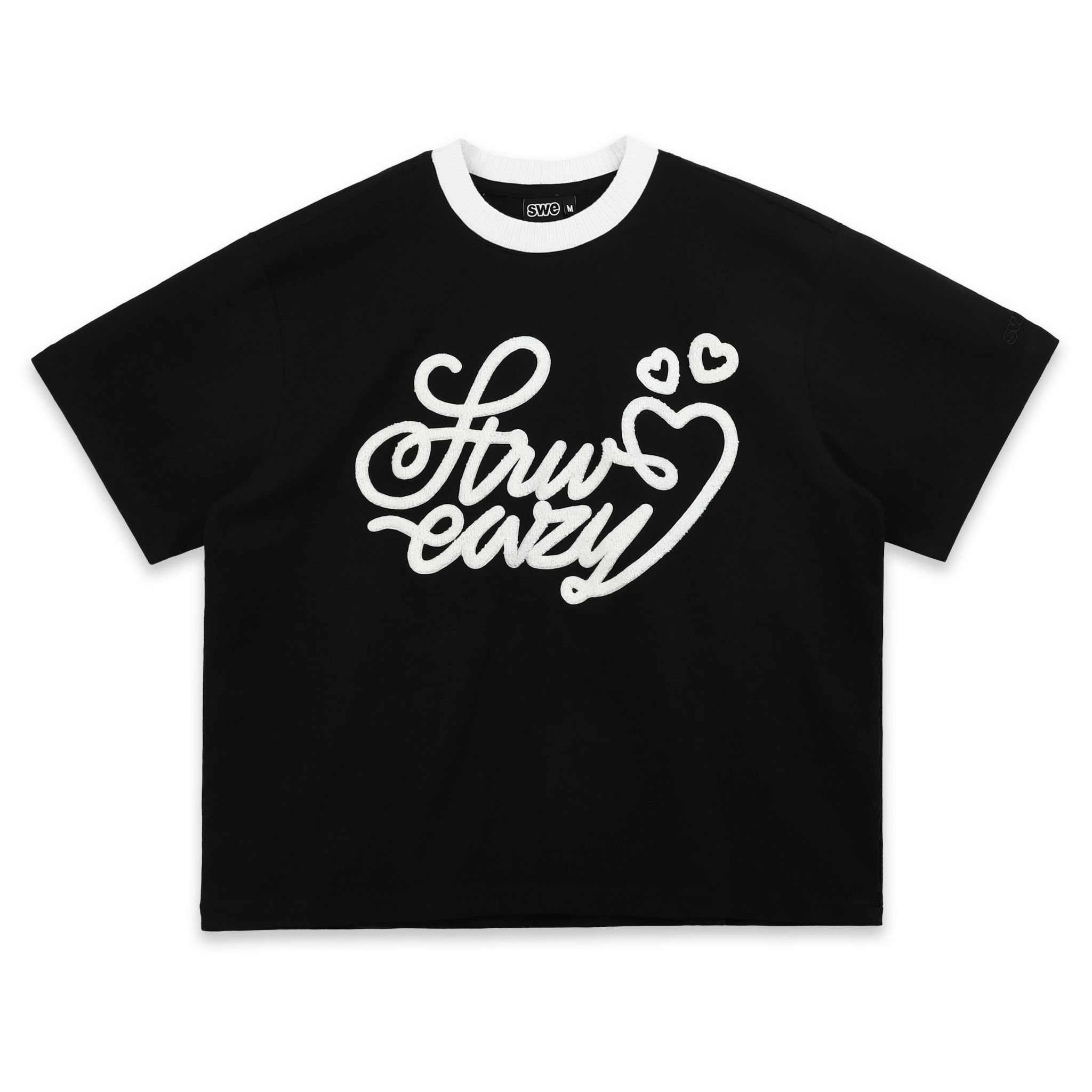  SWE LOOP BOXY TEE - BLACK 