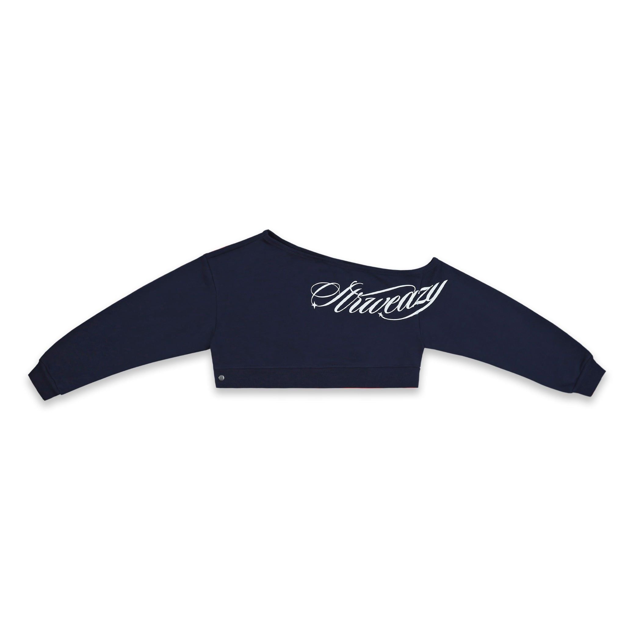  SWE EAZY OFF-SHOULDER CROP - NAVY 