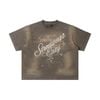  SWE SAINT BOXY TEE - WASHED BROWN 