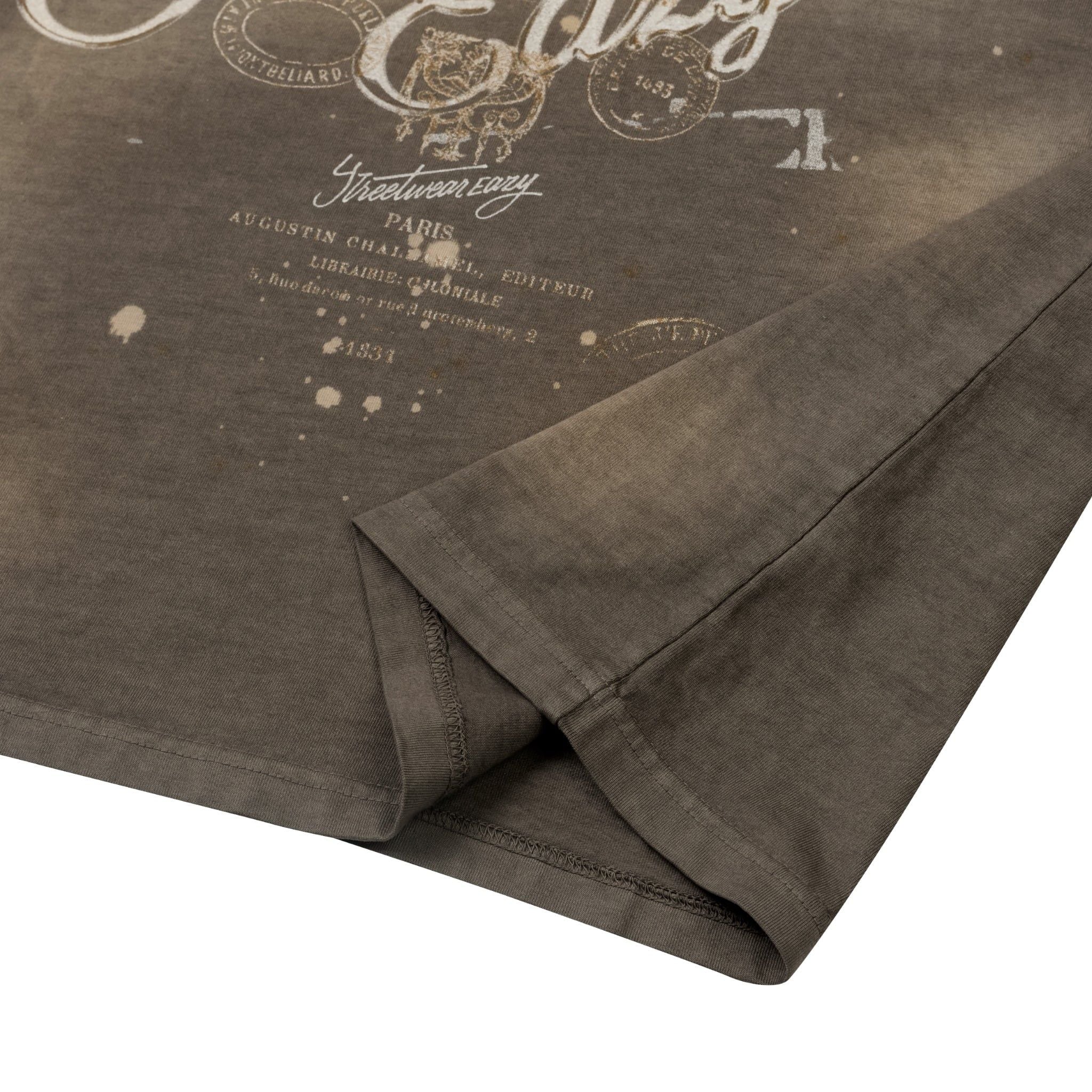 SWE SAINT BOXY TEE - WASHED BROWN 