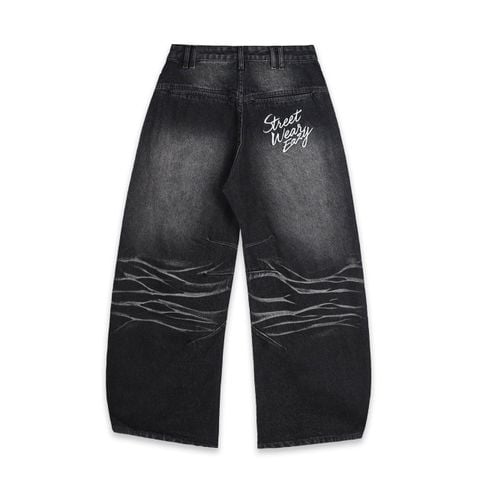  SWE WHISKER JEANS - WASHED BLACK 