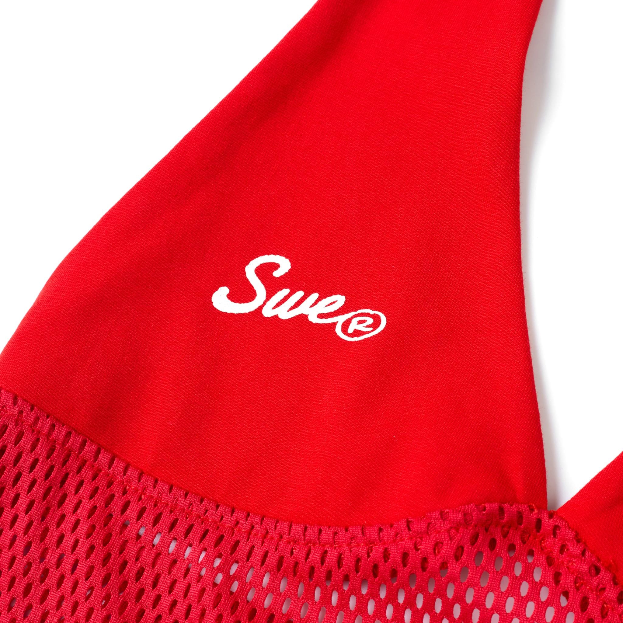  SWE HALTER MESH TOP - RED 