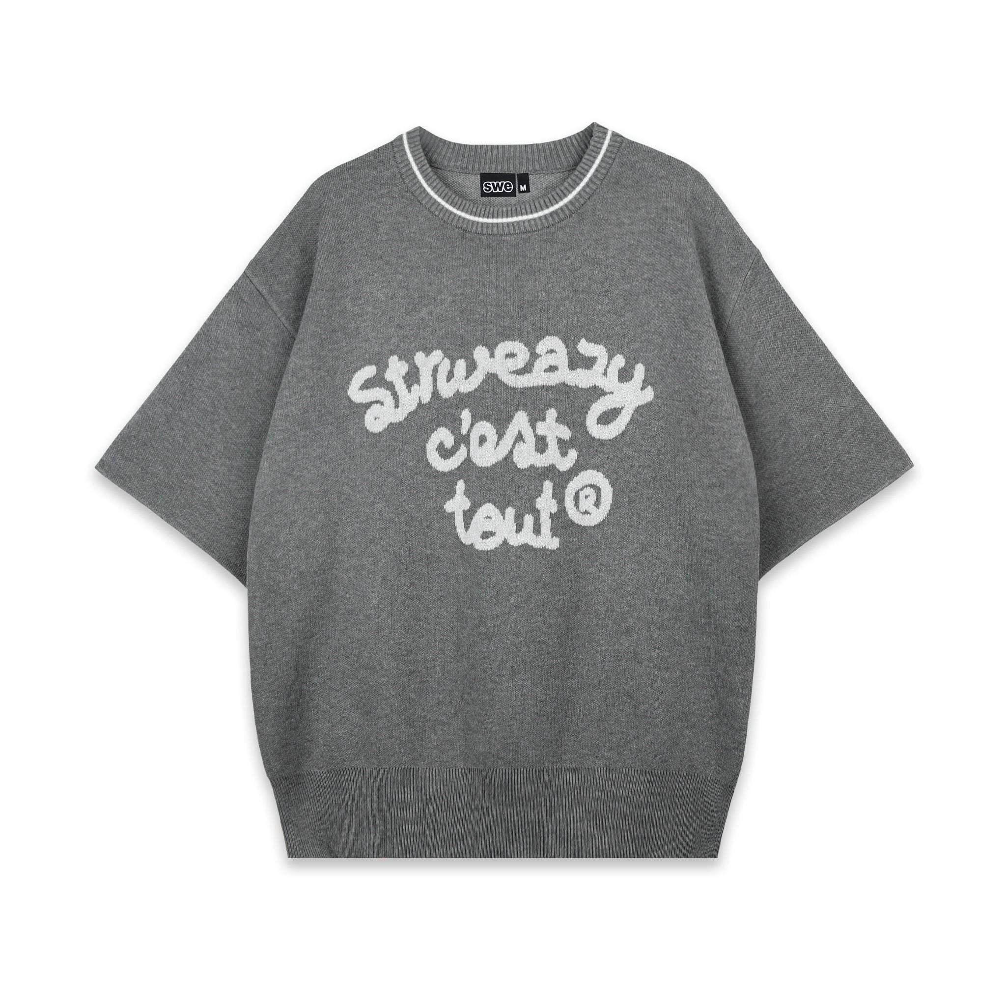  SWE C'EST TOUT KNIT TEE - GRAY 