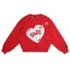  SWE PINNED LOVE KNIT SWEATER - RED 
