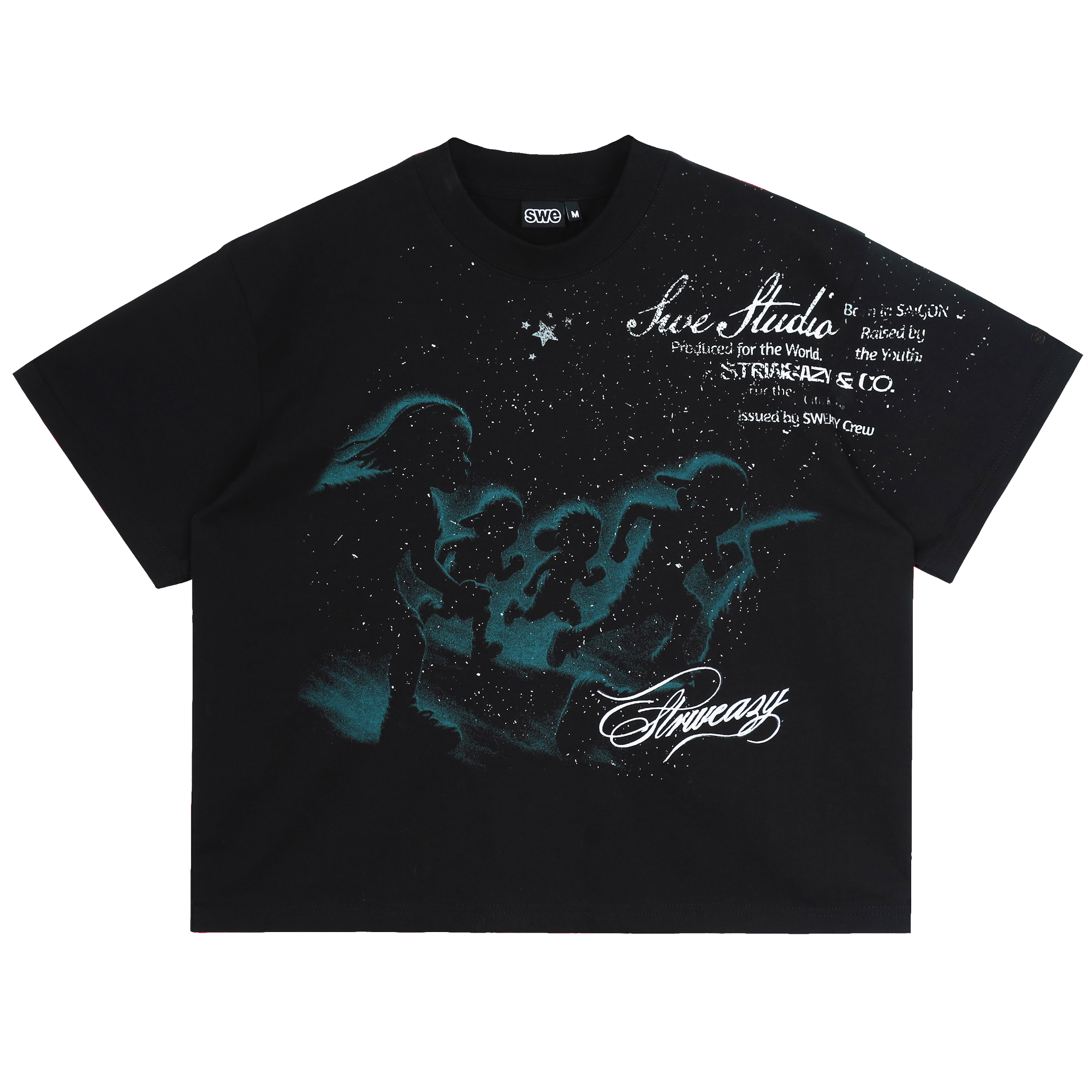  SWE MIDNIGHT BOXY TEE - BLACK 