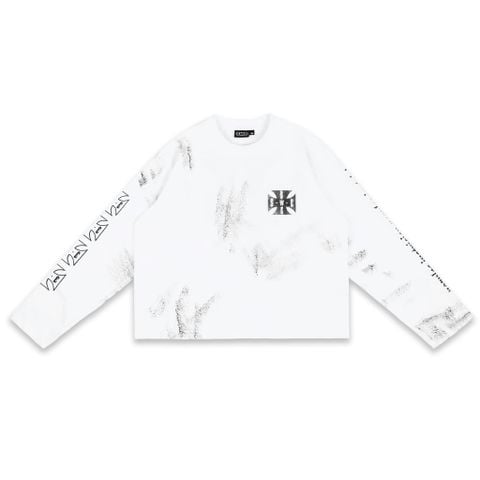 SWE CROSS L/S BOXY TEE - WHITE 