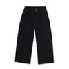  SWE BELTED WIDE PANTS - BLACK 