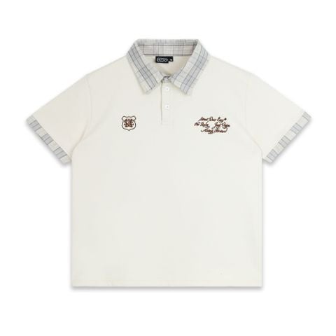  SWE PLAID POLO - BEIGE 