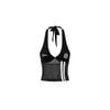  SWE HALTER MESH TOP - BLACK 