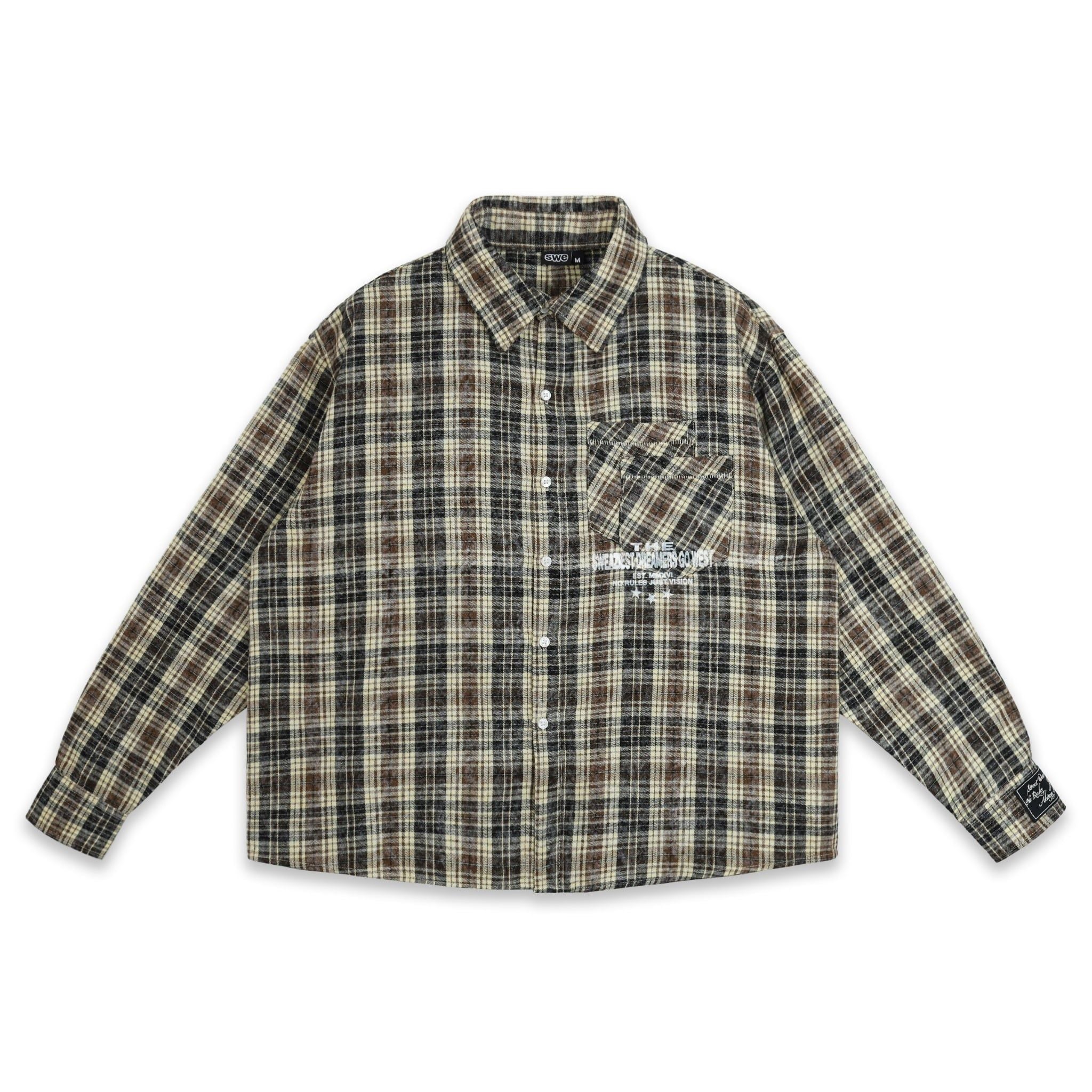  SWE WESTFIELD PLAID SHIRT - BROWN 