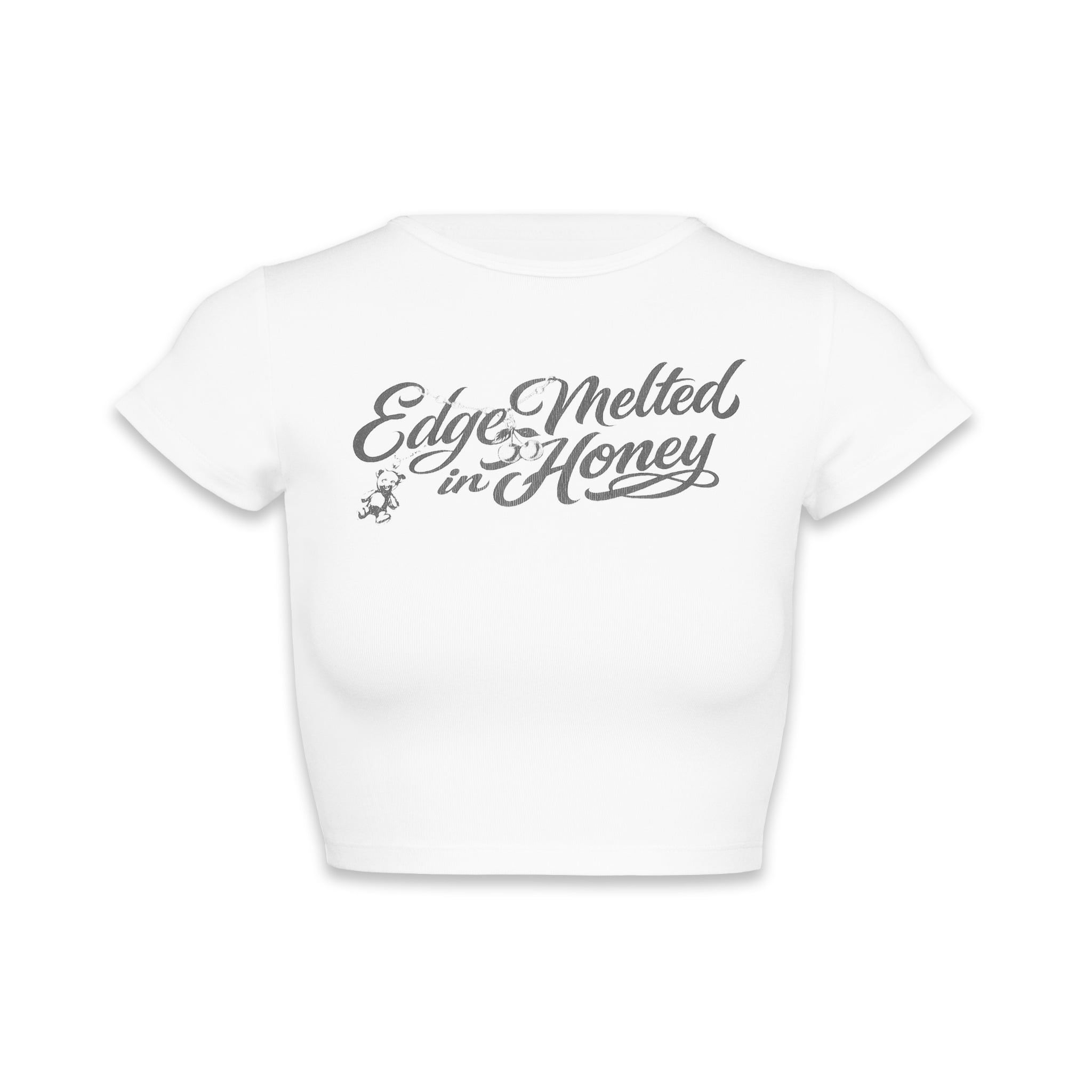  SWE MELTED EDGE CROPTOP - WHITE 