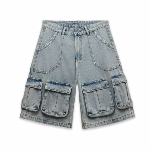  SWE NOMAD DENIM SHORTS - WASHED BLUE 