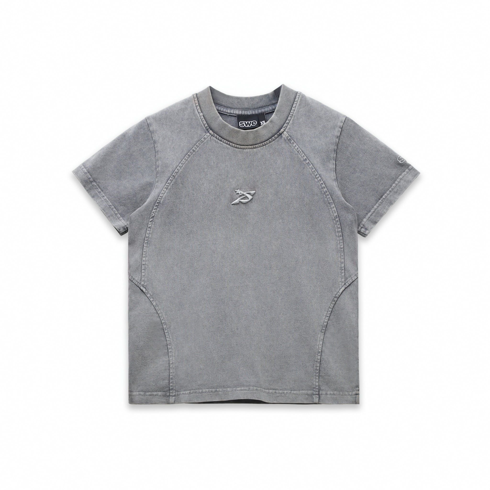  SWE HAZE WASHED BABY TEE - GRAPHITE 