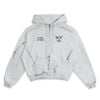  SWE CROSS ZIP HOODIE - GRAY 