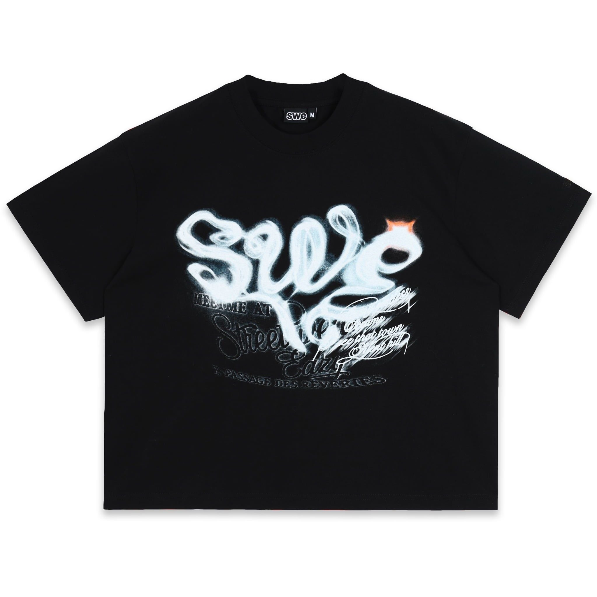  SWE AFTERIMAGE BOXY TEE - BLACK 